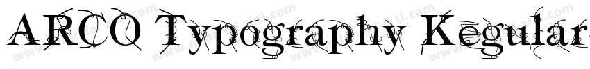 ARCO Typography Kegular字体转换